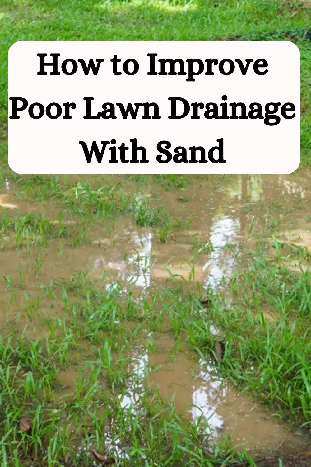 How to Improve Poor Lawn Drainage With Sand
