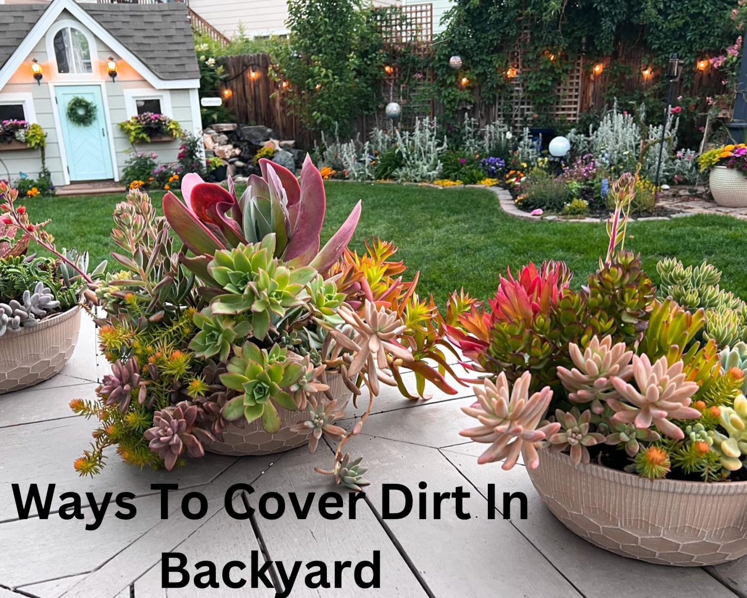 9 Cheap Ways To Cover Dirt In Backyard