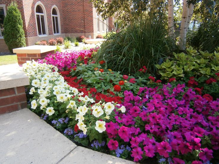 Simple flower bed ideas for front of house