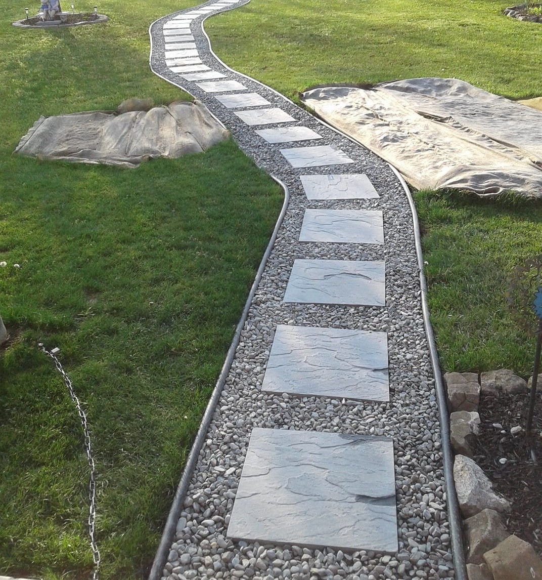 cheap walkway ideas for front of house
