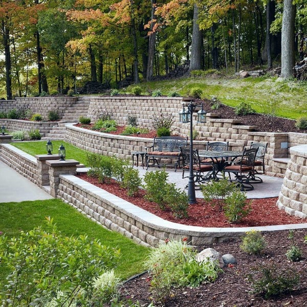 Low maintenance sloped backyard ideas on a budget