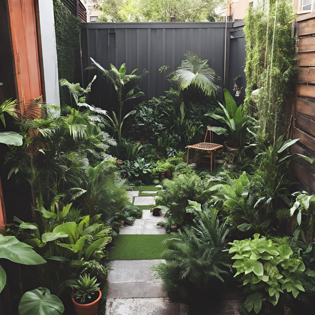 backyard corner fence landscaping ideas