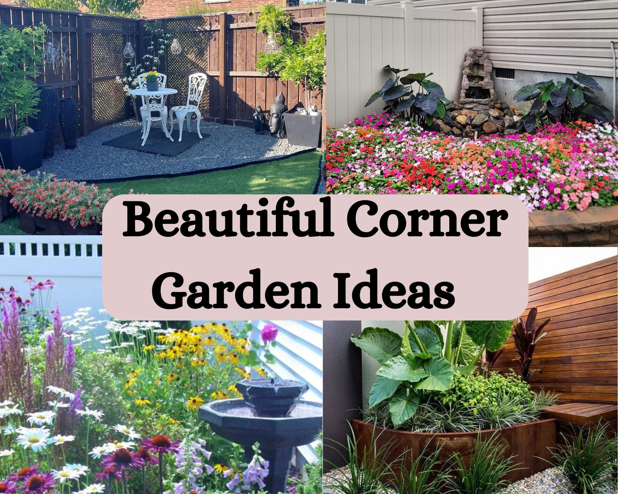 Beautiful Corner Garden Ideas to Brighten Your Yard