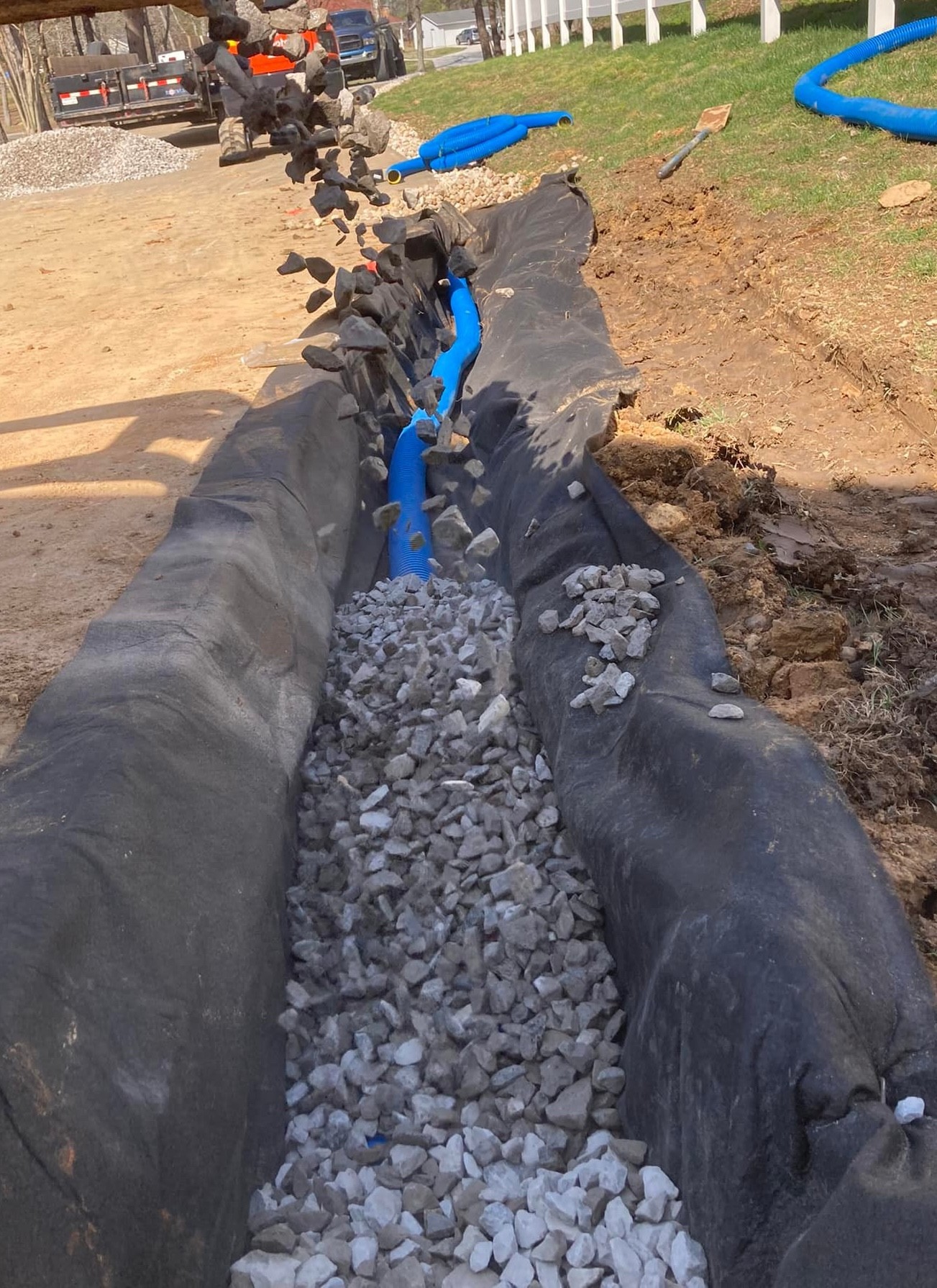 how to fix yard drainage issues