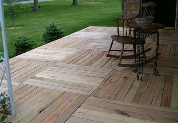 pallet wood patio flooring 
