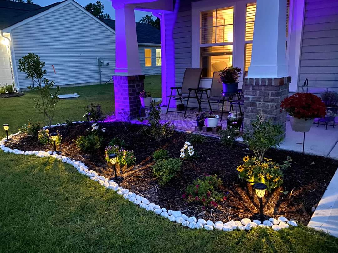 front yard stone landscaping ideas