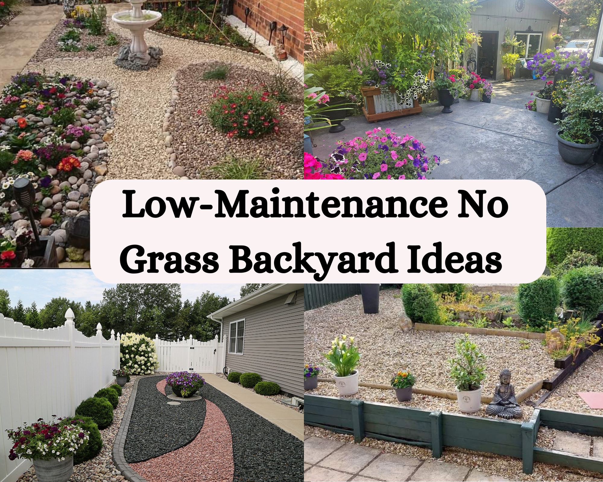 No Grass Backyard Ideas on a Budget That Are Low Maintenance