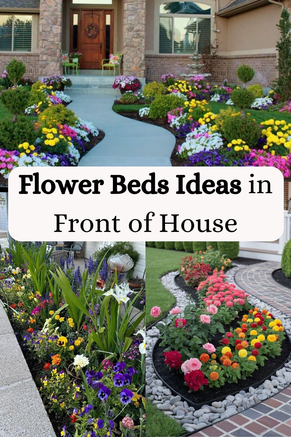 Flower Beds Ideas in Front of House