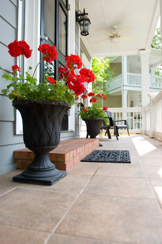 Front Porch Flower Pot Ideas