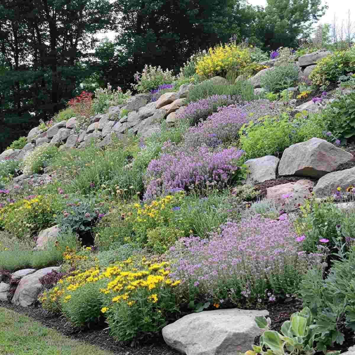 Easy Sloped Backyard Ideas